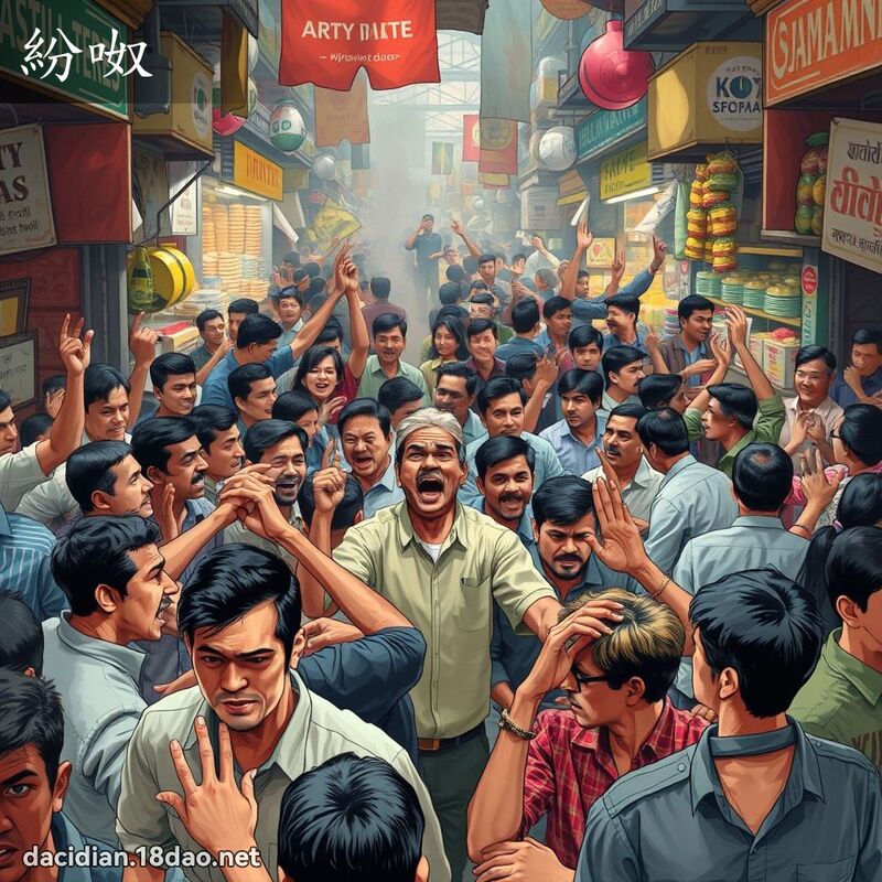 紛呶 - 國語大辭典配圖