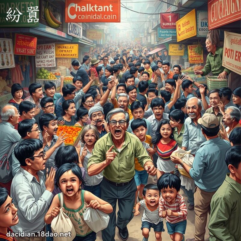 紛囂 - 國語大辭典配圖