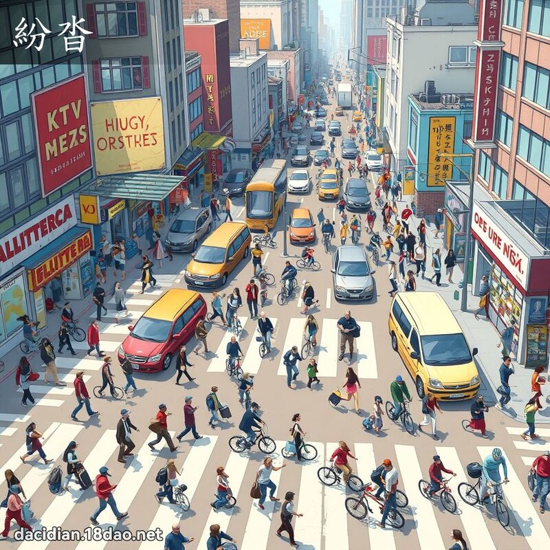 纷沓 - 国语大辞典配图