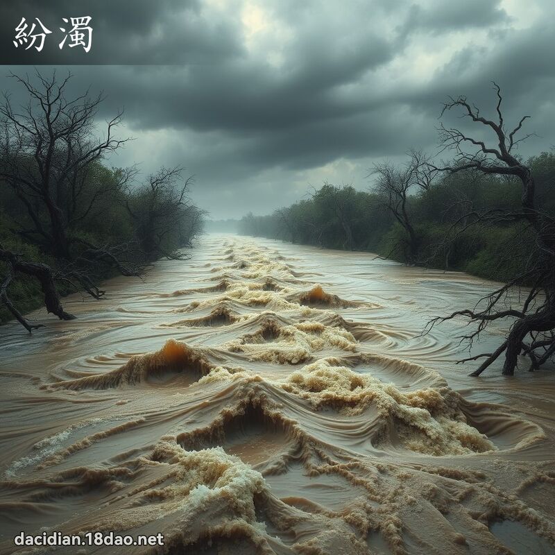 纷浊 - 国语大辞典配图