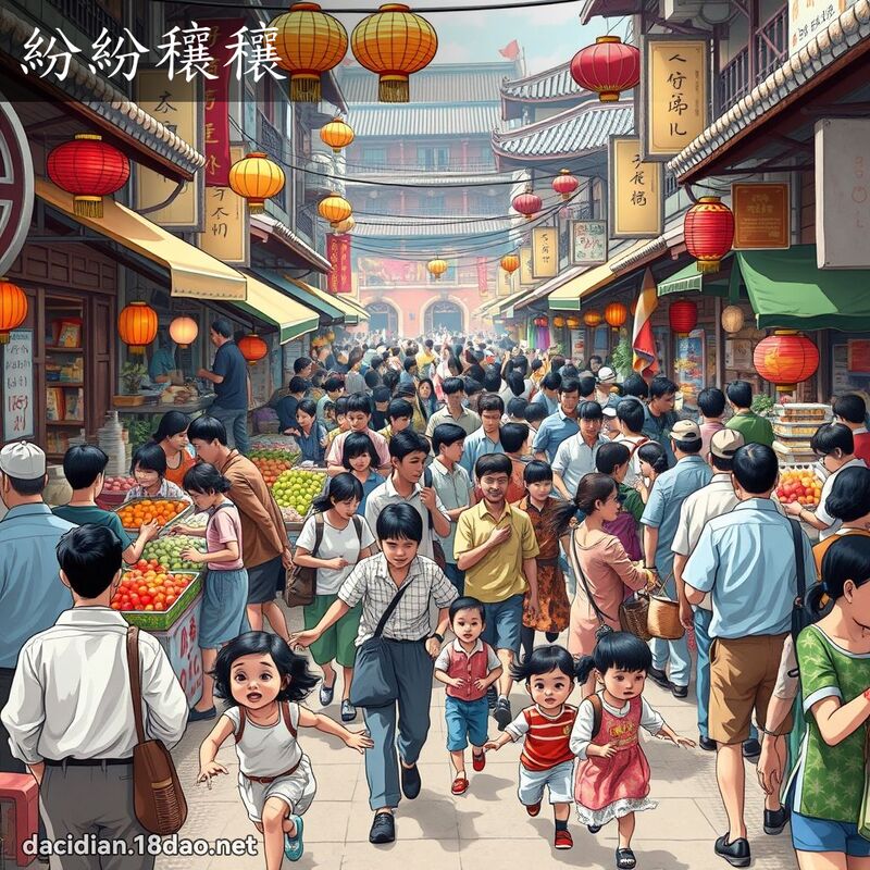 纷纷穰穰 - 国语大辞典配图