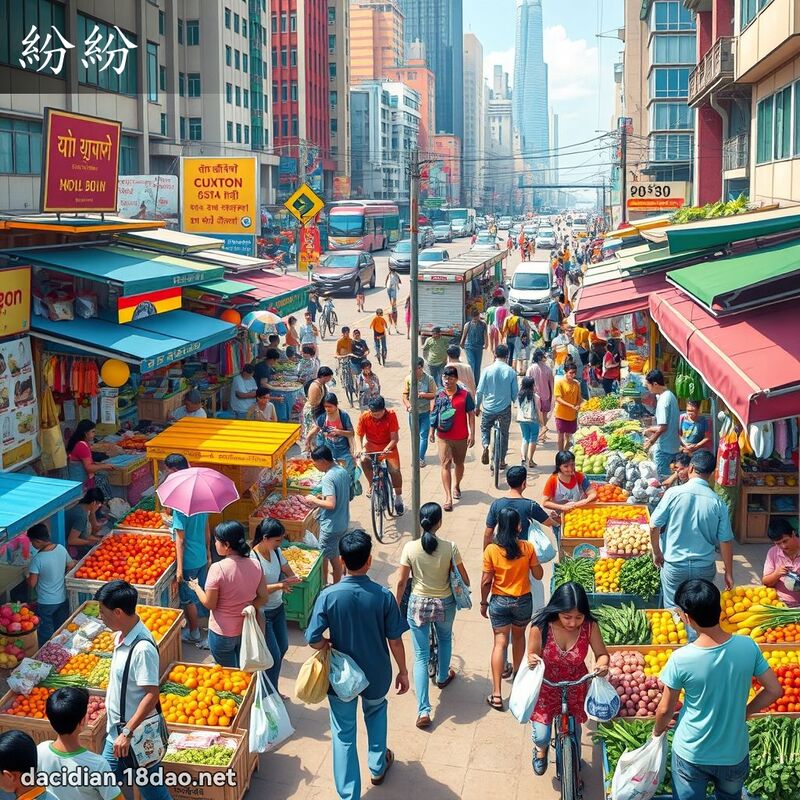 紛紛 - 國語大辭典配圖