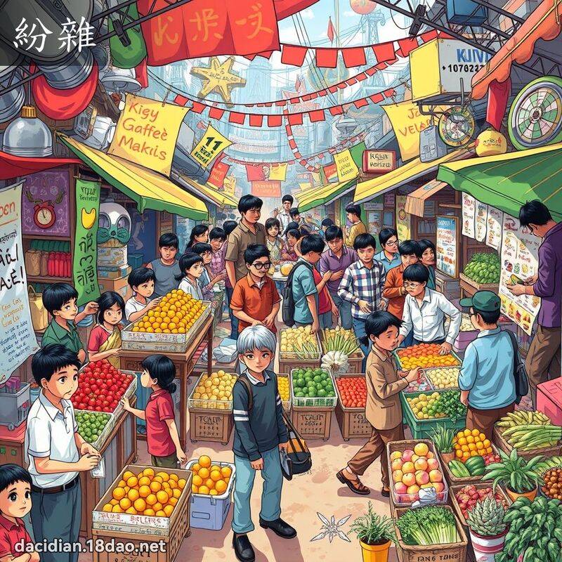 纷杂 - 国语大辞典配图
