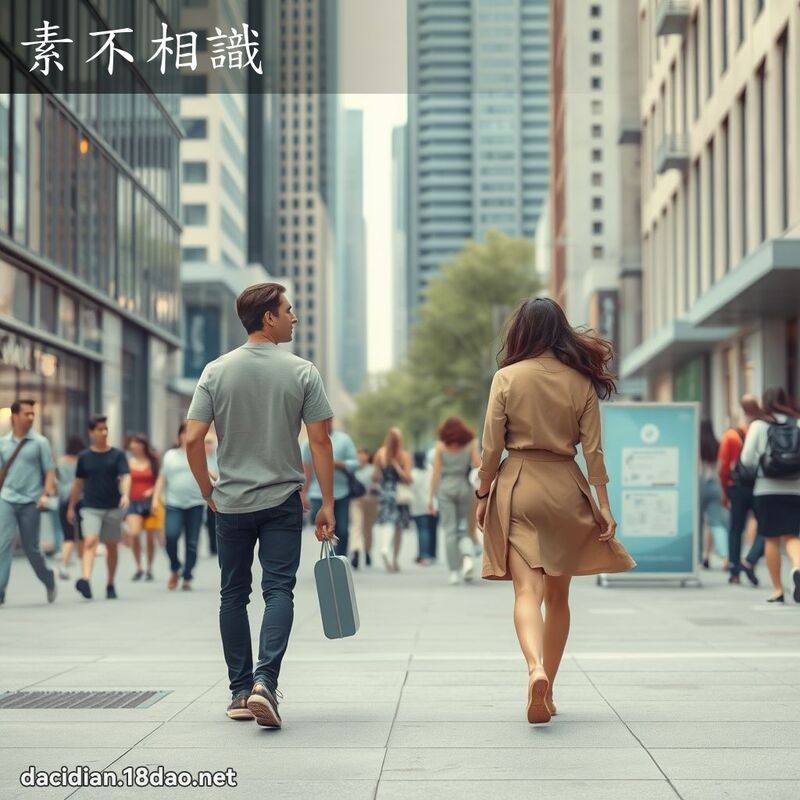 素不相識 - 國語大辭典配圖