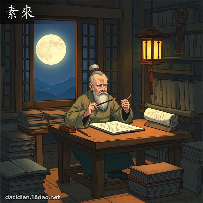 素来 - 国语大辞典配图
