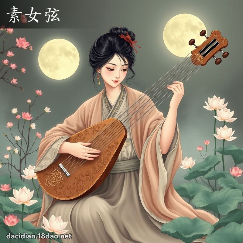 素女弦 - 國語大辭典配圖