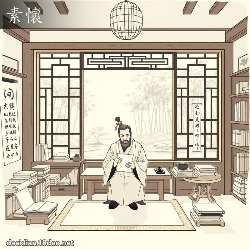 素怀 - 国语大辞典配图