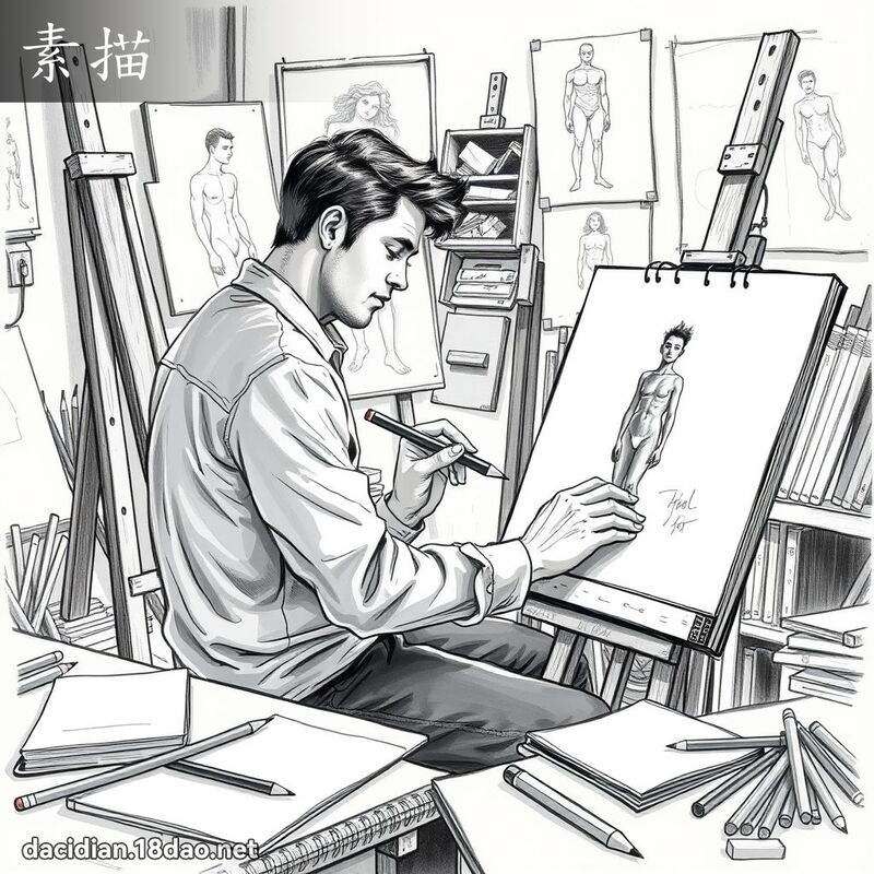 素描 - 国语大辞典配图