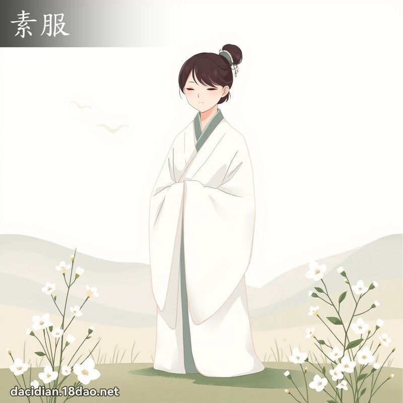 素服 - 國語大辭典配圖