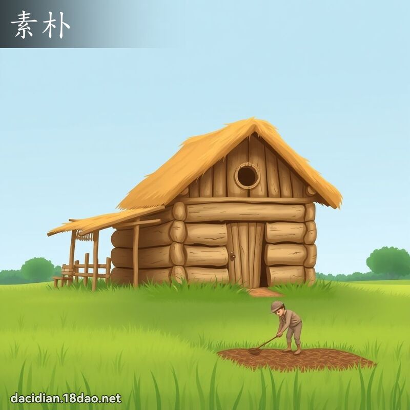 素朴 - 國語大辭典配圖