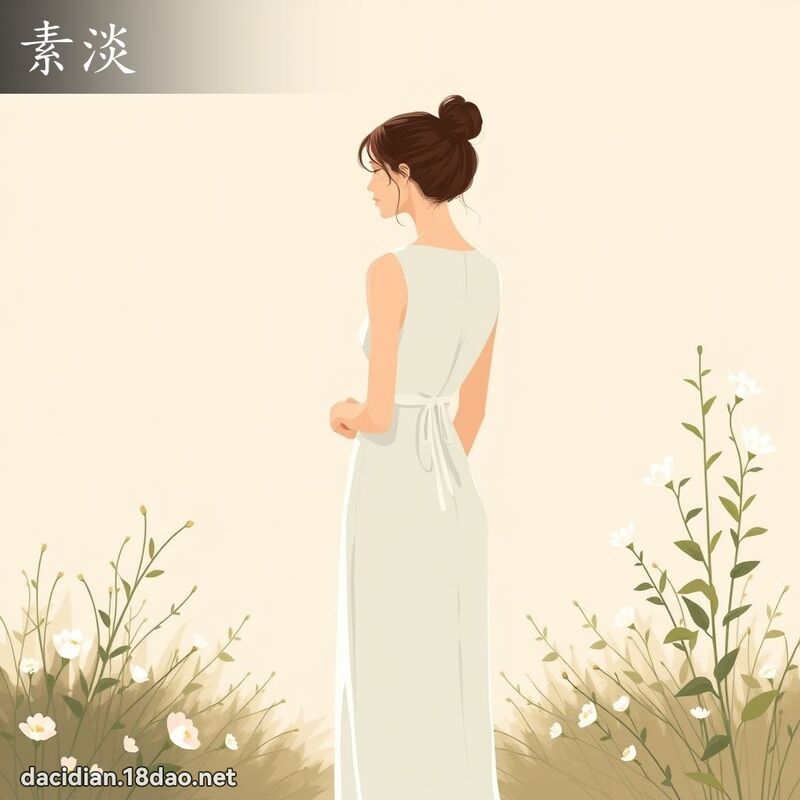 素淡 - 國語大辭典配圖