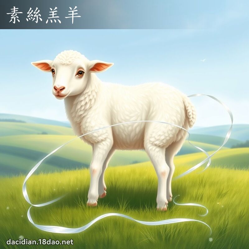 素絲羔羊 - 國語大辭典配圖
