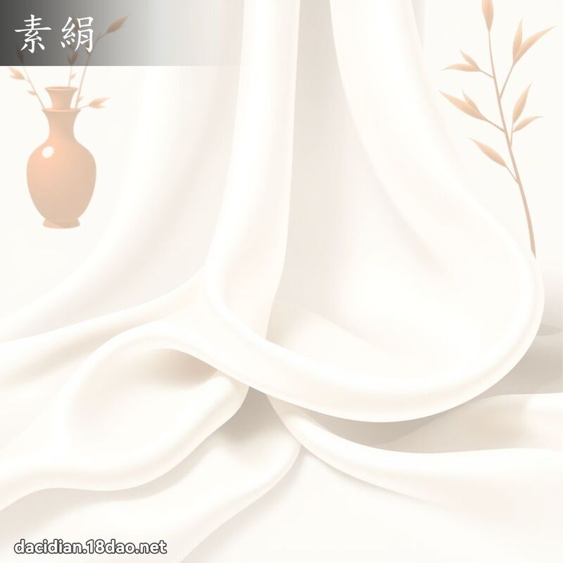 素絹 - 國語大辭典配圖