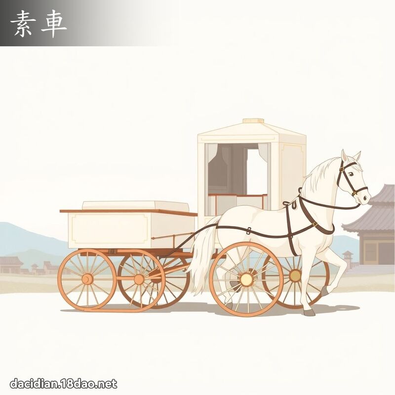 素車 - 國語大辭典配圖