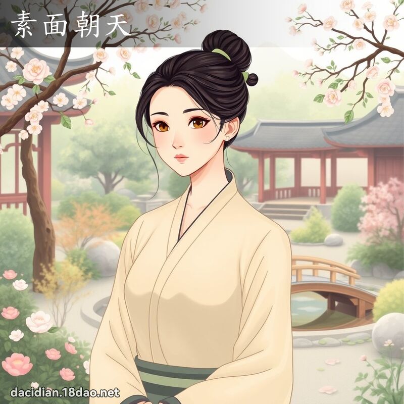 素面朝天 - 國語大辭典配圖
