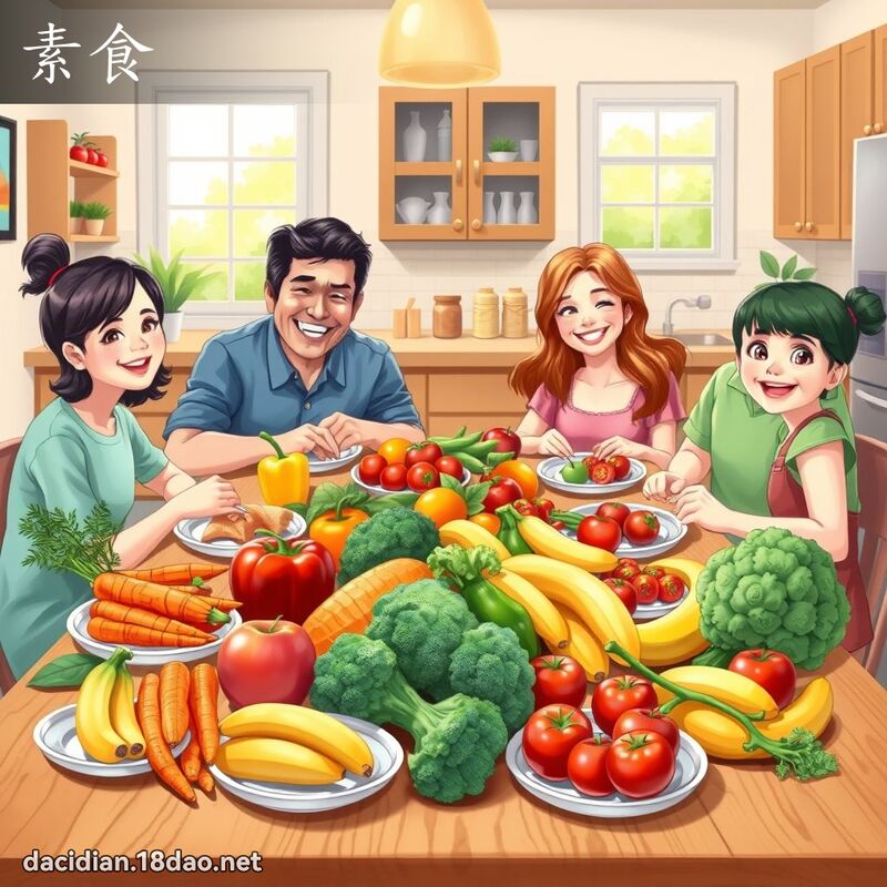 素食 - 国语大辞典配图