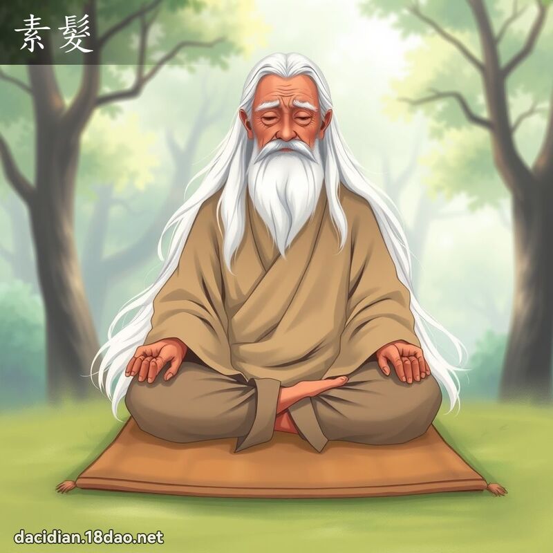 素髮 - 國語大辭典配圖