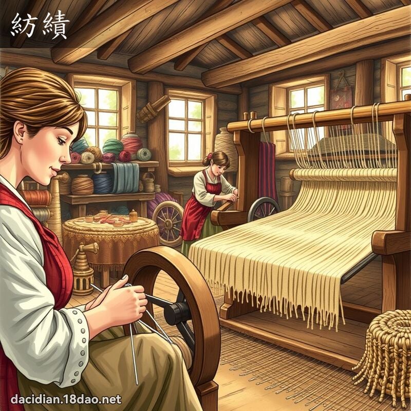紡績 - 國語大辭典配圖