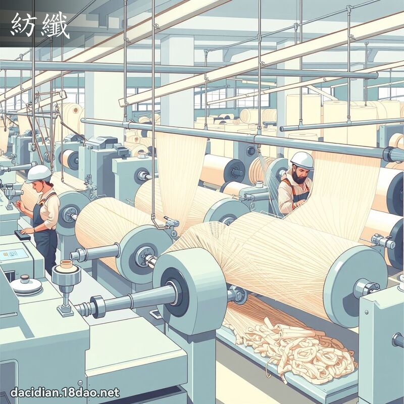 纺纤 - 国语大辞典配图