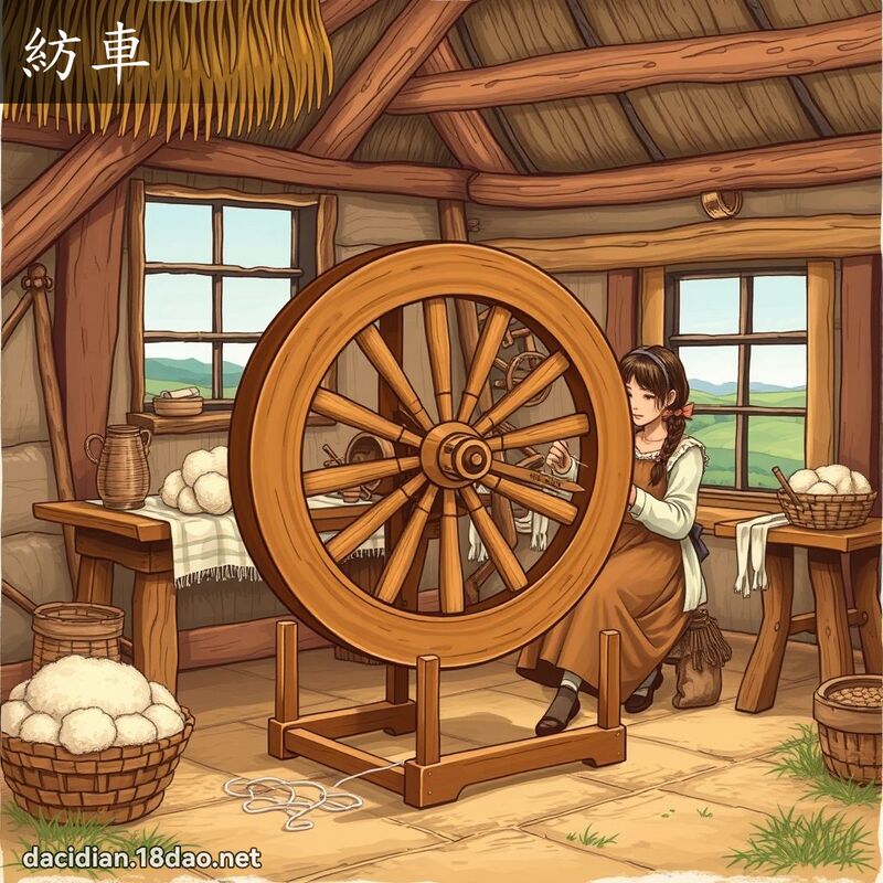 紡車 - 國語大辭典配圖