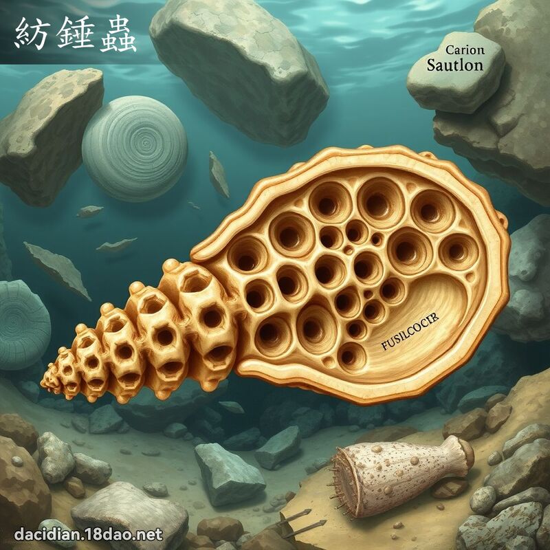 紡錘蟲 - 國語大辭典配圖