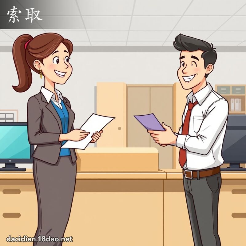 索取 - 国语大辞典配图