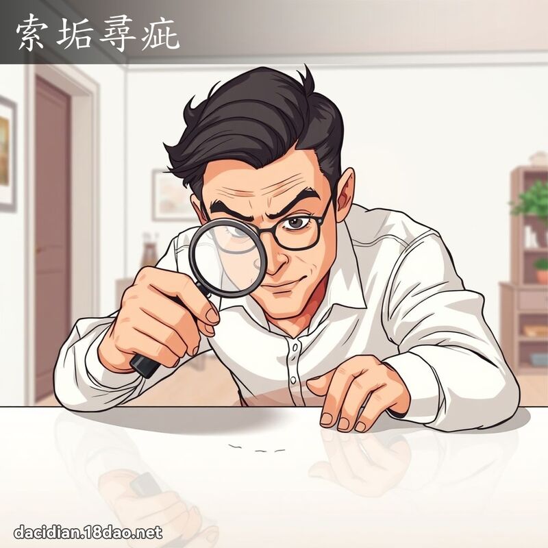 索垢寻疵 - 国语大辞典配图