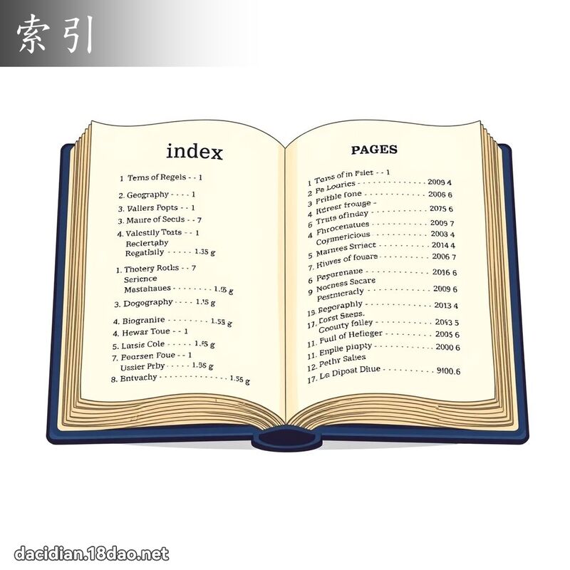 索引 - 国语大辞典配图