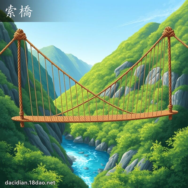索橋 - 國語大辭典配圖