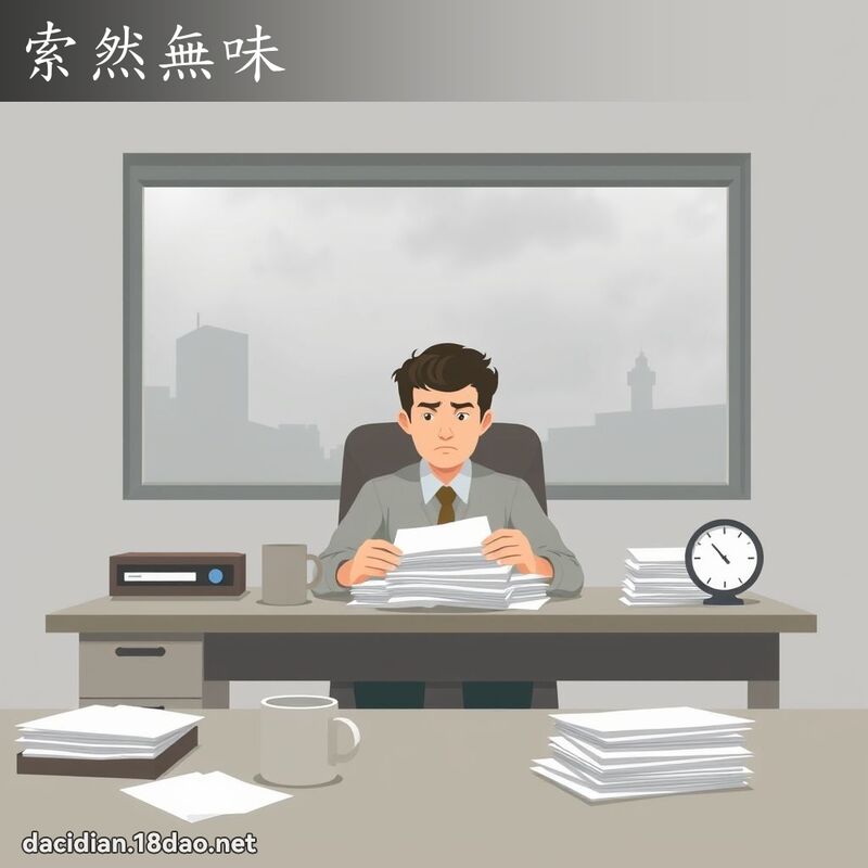 索然无味 - 国语大辞典配图