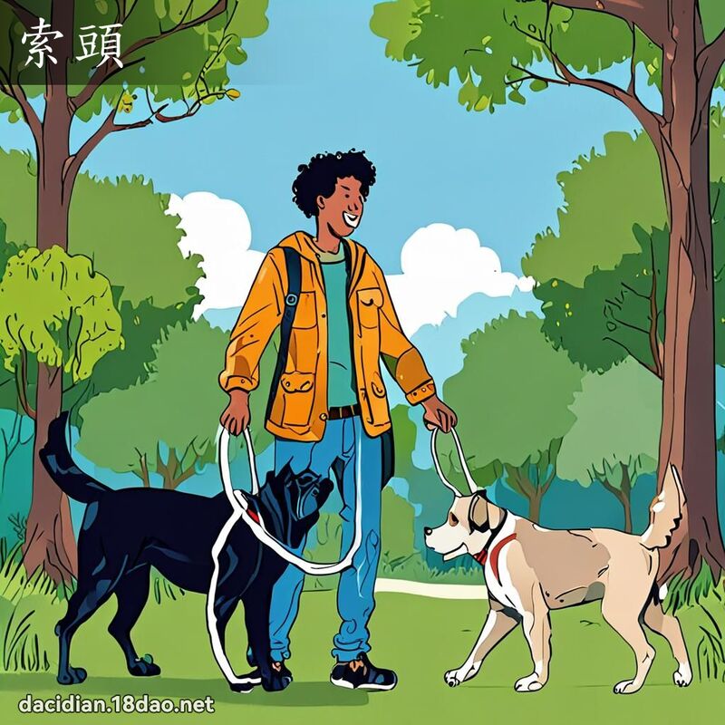 索頭 - 國語大辭典配圖