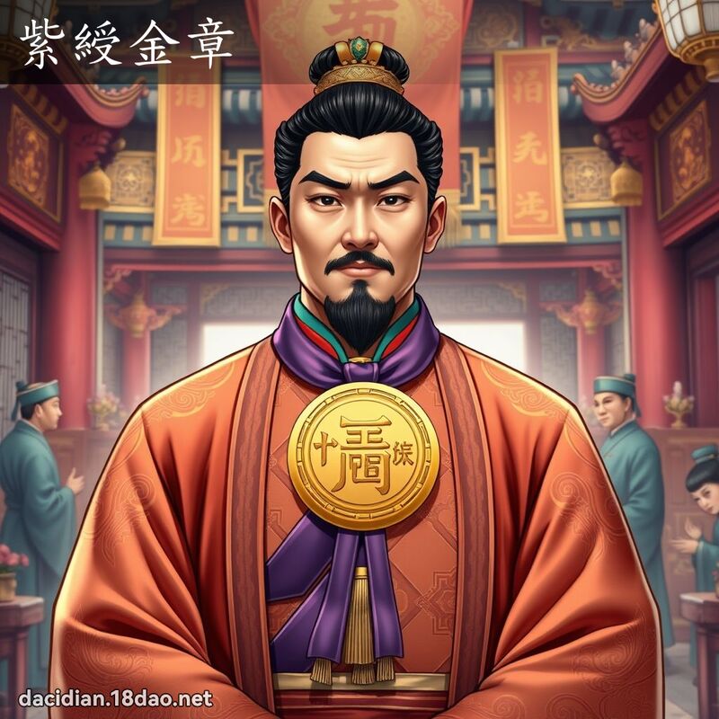 紫綬金章 - 國語大辭典配圖