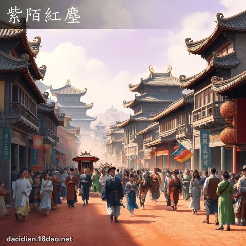 紫陌红尘 - 国语大辞典配图