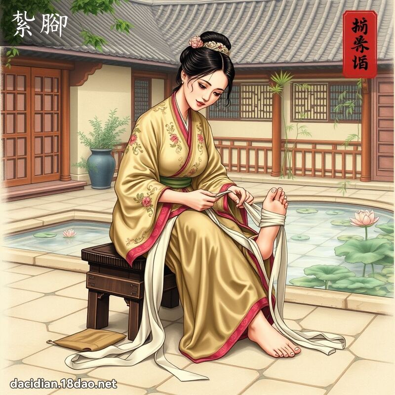 紮腳 - 國語大辭典配圖