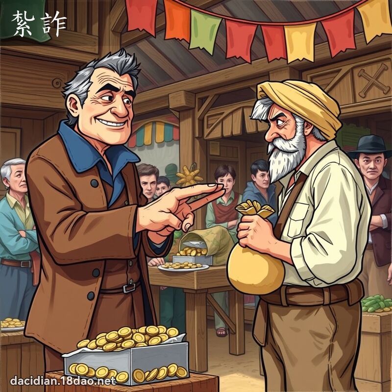 扎诈 - 国语大辞典配图
