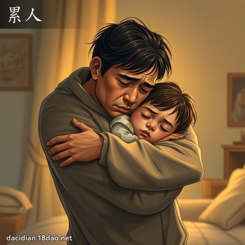 累人 - 國語大辭典配圖