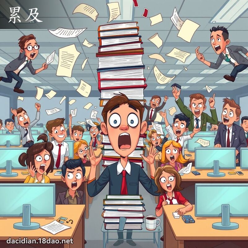 累及 - 國語大辭典配圖