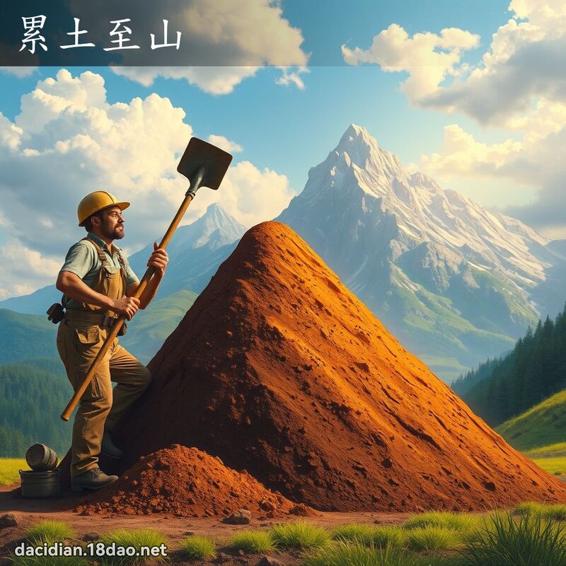 累土至山 - 國語大辭典配圖