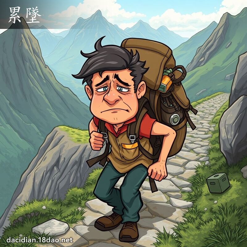 累墜 - 國語大辭典配圖