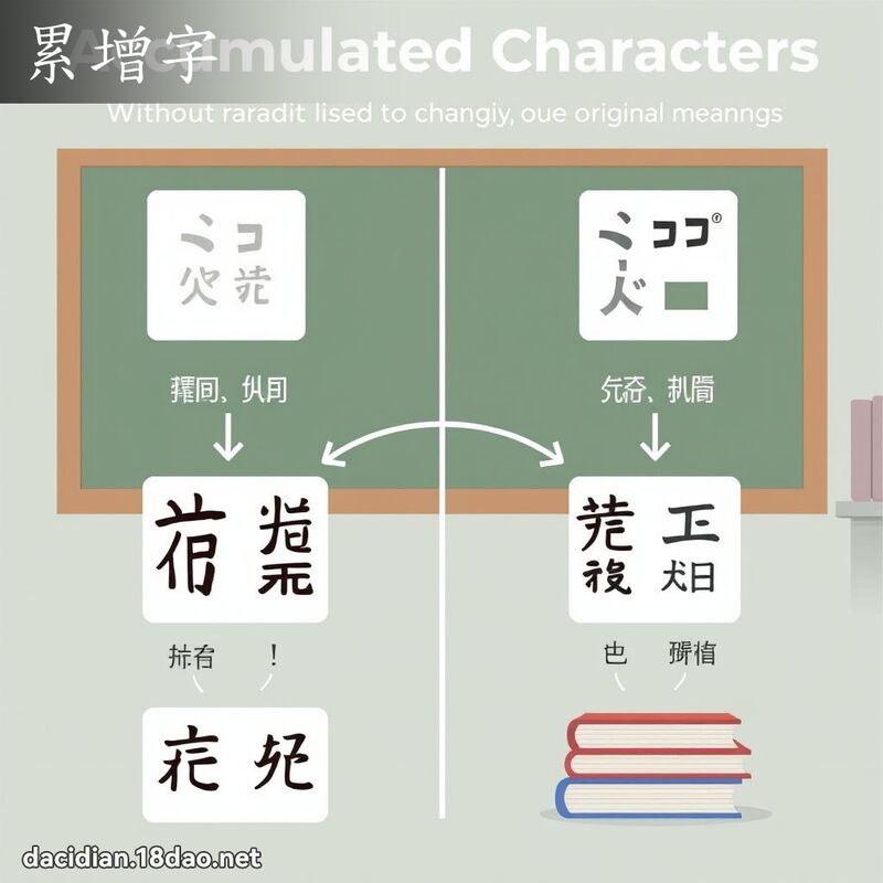 累增字 - 国语大辞典配图