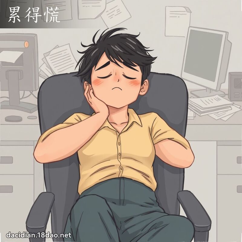累得慌 - 国语大辞典配图