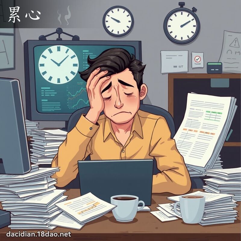 累心 - 國語大辭典配圖