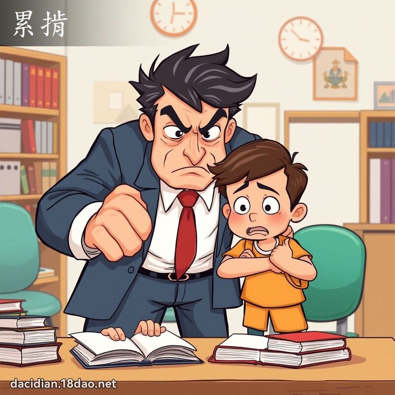 累掯 - 国语大辞典配图