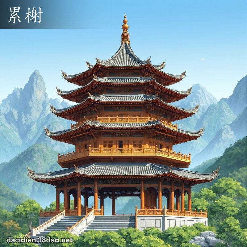 累榭 - 国语大辞典配图