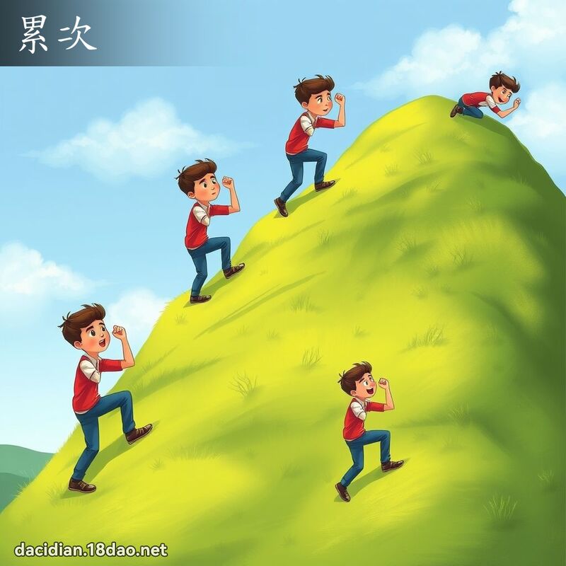 累次 - 国语大辞典配图