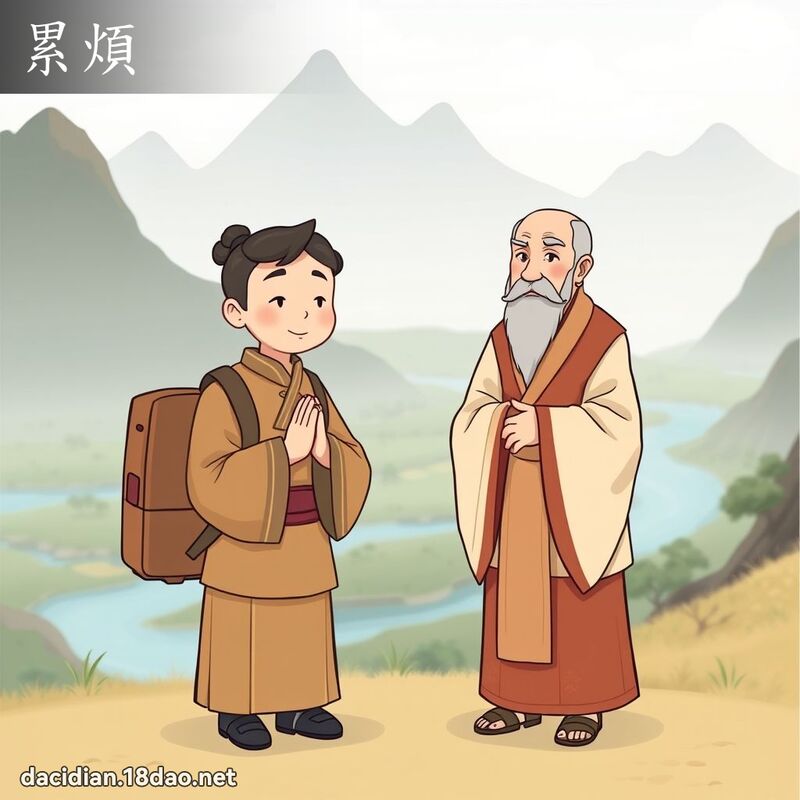 累煩 - 國語大辭典配圖