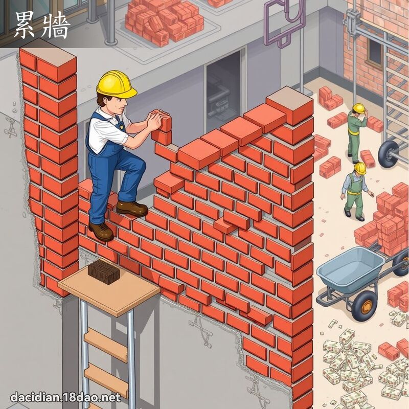 累墙 - 国语大辞典配图