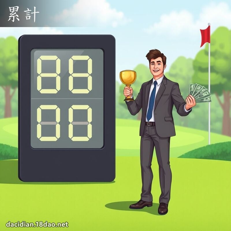 累计 - 国语大辞典配图