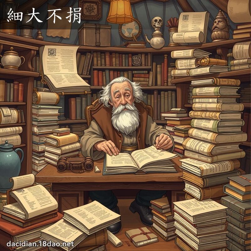 細大不捐 - 國語大辭典配圖