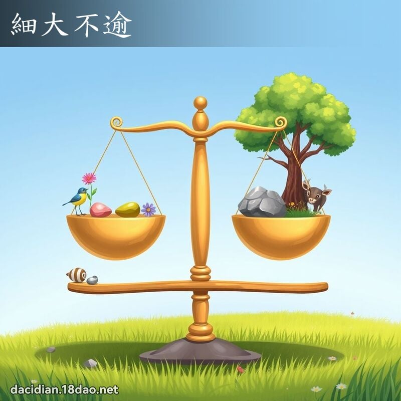 細大不逾 - 國語大辭典配圖